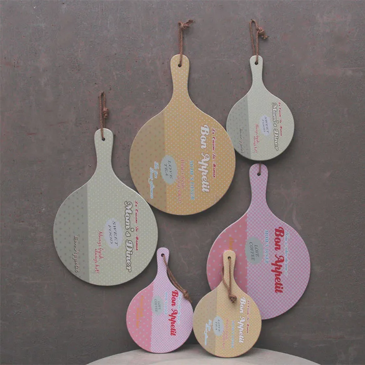 Kitchen Decor Wooden Food Tray Dinner Plate Dessert Tea Round Sushi Plates Cake Bread Steak | Дом и сад