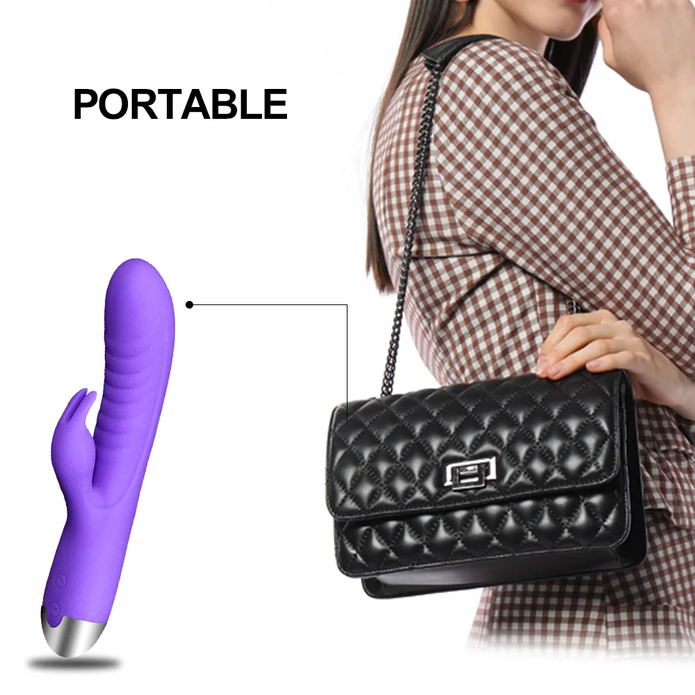 G Spot кролик Мощный вибратор секс игрушки для женщин Стимулятор клитора Двойное