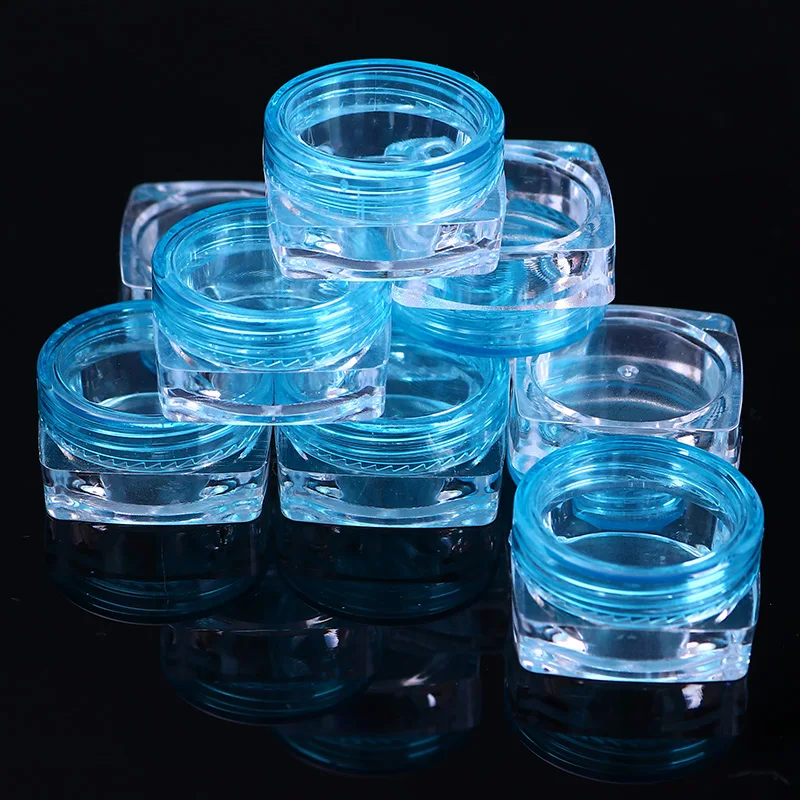 10 шт. Цветная Пластиковая пустая коробка для ногтей, чехол для хранения ювелирных изделий, контейнер для дизайна ногтей, органайзер для маникюра, чехол для ногтей, наборы