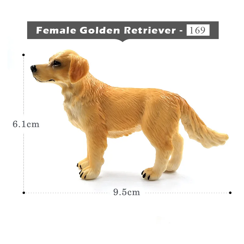 Golden Retriever-b Далматинский бульдог бультерьер Лабрадор сибирская Собака Хаски фигурка животного домашний декор сказочные украшения сада аксессуары - Цвет: Golden Retriever-b