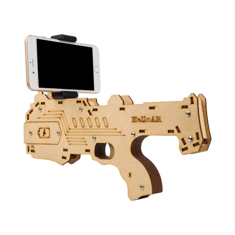 Bluetooth AR-Gun новейший стиль 3D VR игры деревянный материал игрушка портативный AR игры пистолет для Android iOS iPhone телефоны