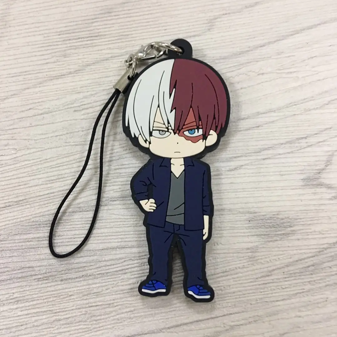 

T1495 Anime Boku no Hero Academia Keychain Key Ring Rare Straps Cosplay