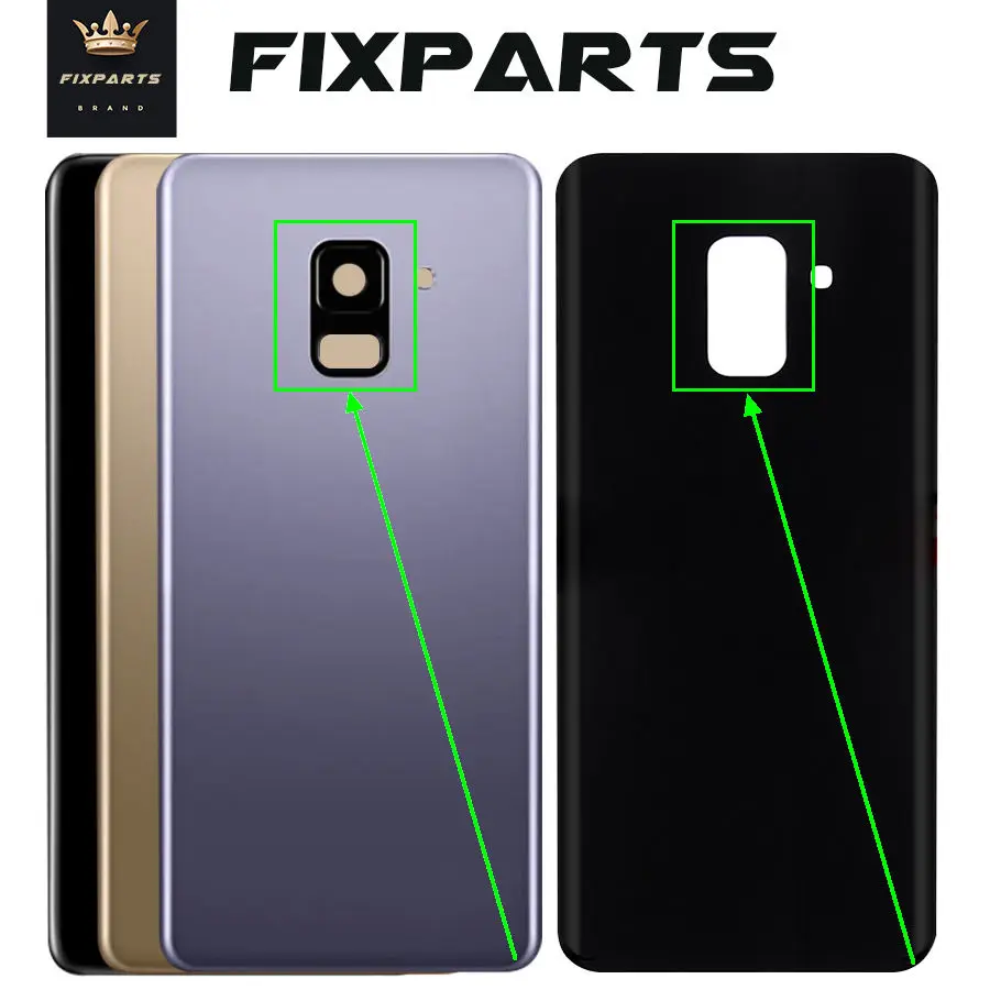 Задняя крышка батарейного отсека для SAMSUNG Galaxy A8 2018 / Plus стеклянная корпуса A730 5 6