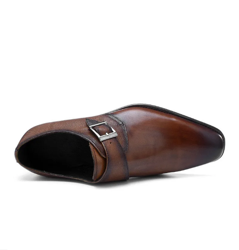 Лидер продаж коричневые/черные деловые туфли мужские для выпускного вечера