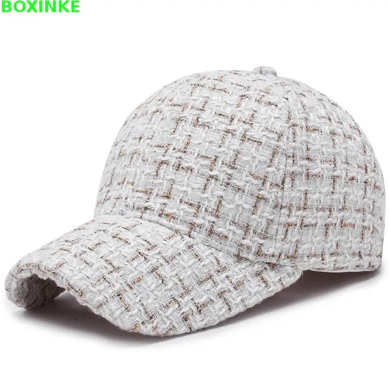 Горячая Распродажа, шапка для взрослых Gorra Gorras Dad, Детская Зимняя кепка, бейсбол, маленький ароматный ветер, корейский стиль, молодежная Кепка с уткой