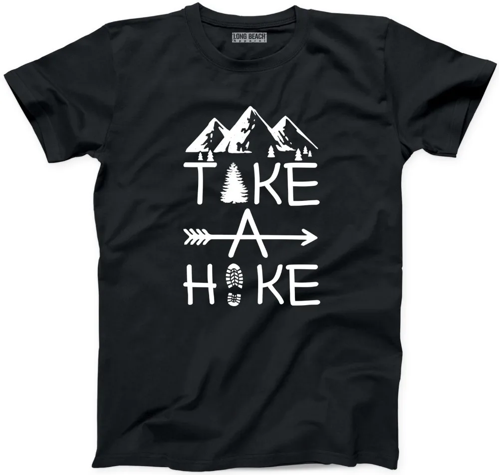 &quotTake A футболка Hike Funny Hiker Happy Camper New Adventure Mountain Graphic Tee 2019 хлопковая забавная с