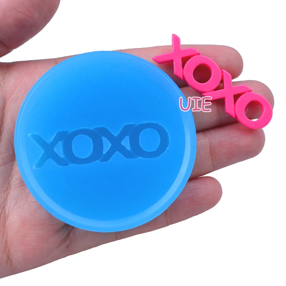 PYL605U 42 4 мм большая XOXO Гибкая силиконовая форма-для помадки украшения торта