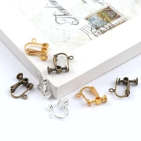 13x16mm metal brass screw clip earring converternon pierced ears diy earring back earstud pendant jewelry findings