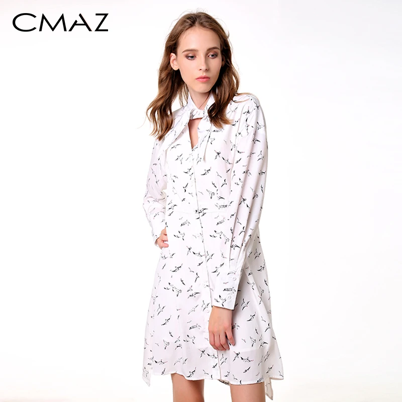 

CMAZ 2019 женское шифоновое платье с цветочным принтом сладкий комод MX19A1459