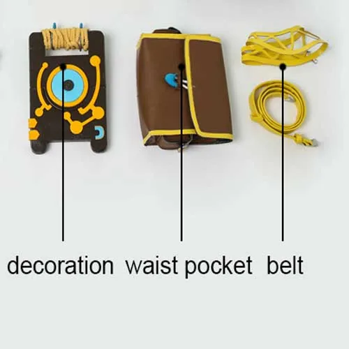Accessories on waist Горячая игра Легенда о Зельде принцесса косплей дыхание диких Zelda костюм перчатки для Хэллоуина Принцессы Фартук ремень - Цвет: Accessories on waist