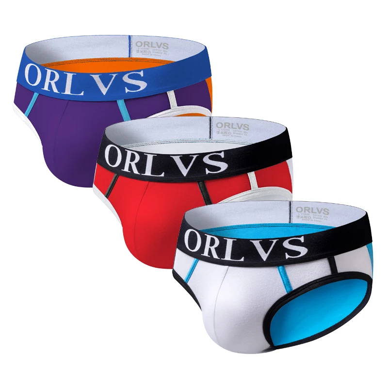 ORLVS 2019 мужские сексуальные трусы брифы из хлопка нижнее белье cueca cuecas OR13| |