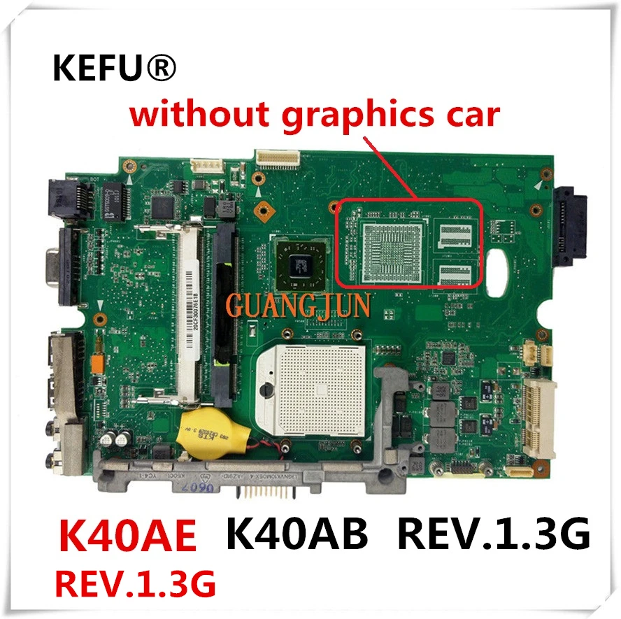 Материнская плата KEFU для ноутбука Asus K40AE K40AB REV.1.3G тестирование быстрая доставка |