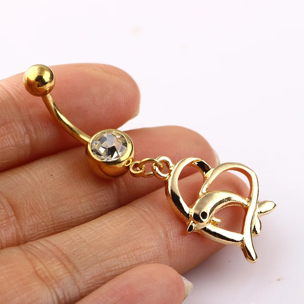 dolphins navel belly button rings piercing ombligo nombril ring orecchini piercings helix |