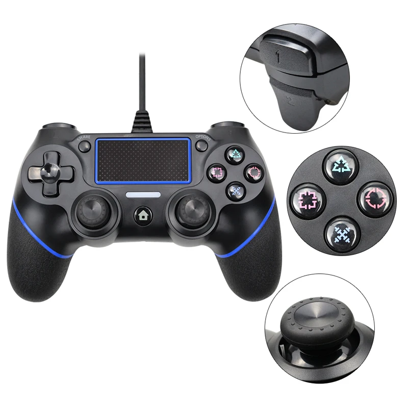 Проводной USB контроллер для PS4 PS3 ПК Win7/8/10 Playstation 4 джойстик Dualshock геймпад|Геймпады| |