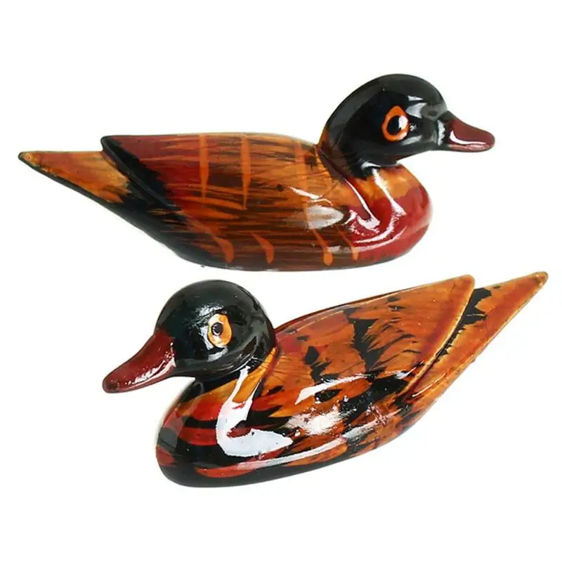 

2pcs Resin Mandarin Ducks Chopstick Holder For Decoration Fairy Garden Miniatures Decoration Accessories FES2700