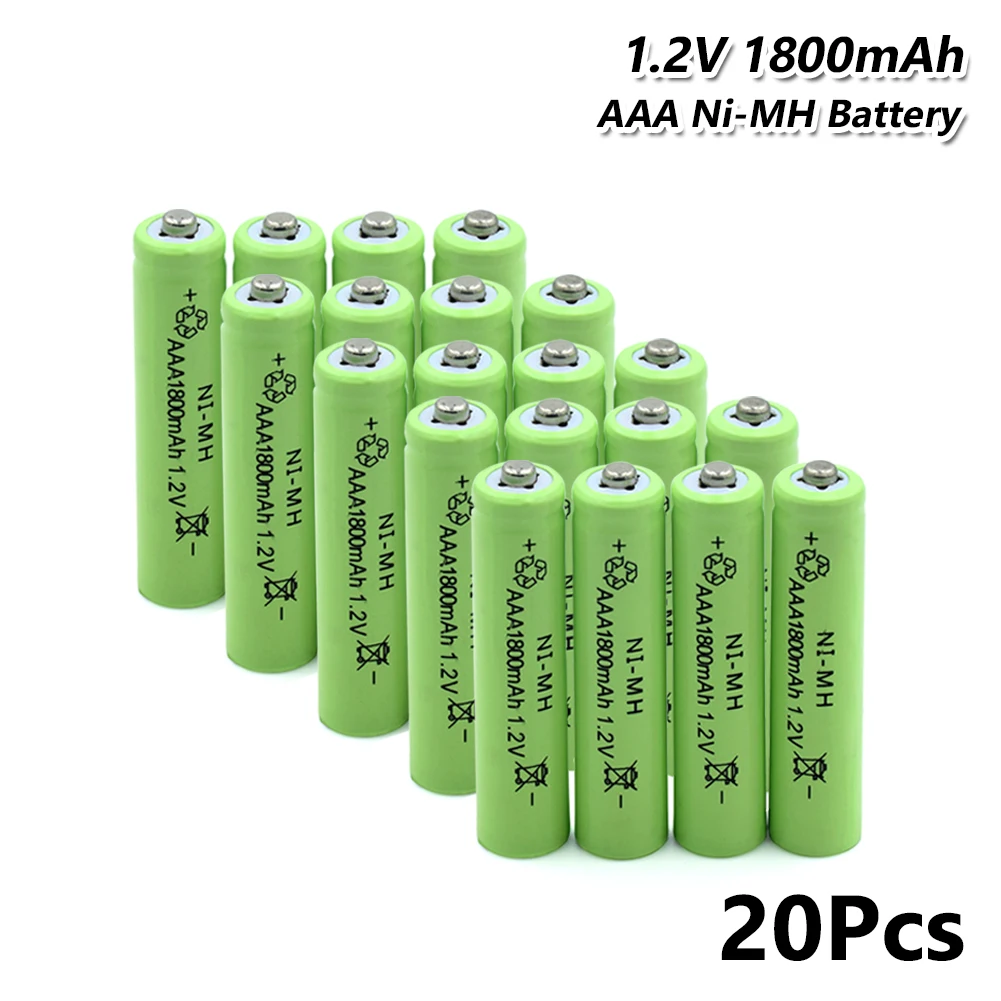 Замена литий-ионных литиевых батарей MP3 часы фонарик ni-mh AAA батарея 1,2 V 1800mAh аккумуляторная батарея