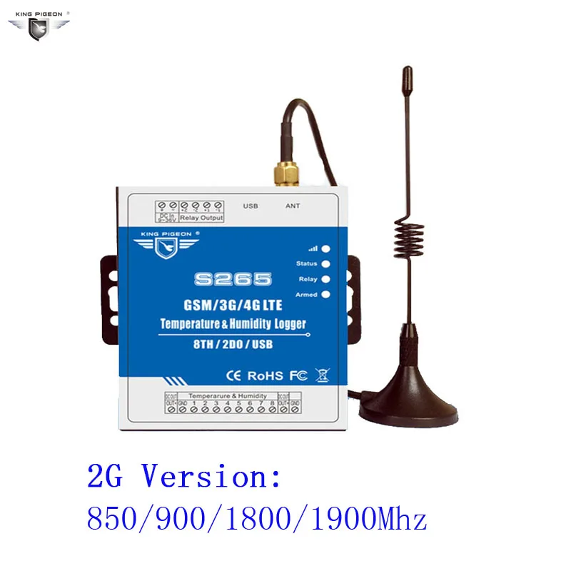 S265 регистратор данных сигнализации 2 г/3g/4 г Температура влажность GSM контроллер