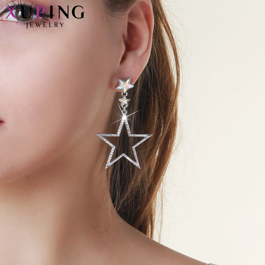 11,11 Xuping звезда серьги формы темперамент кристаллы от Swarovski Простые Ювелирные изделия для женщин рождественские подарки M67-20433