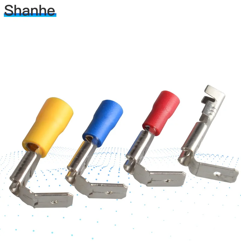 Each Color 5pcs 20x обжимные соединители Piggyback Женский Лопата соединитель терминалы латунь печатные с Sn - Цвет: Each Color 5pcs