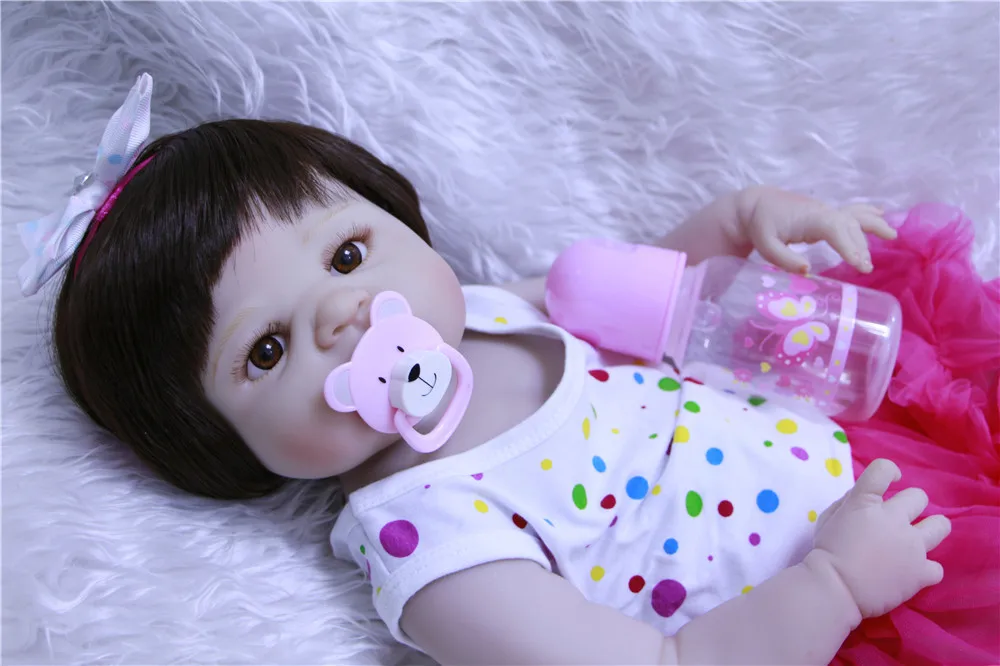 Силиконовые куклы reborn для новорожденных детей подарок bonecas brinquedo menina 55 см baby alive
