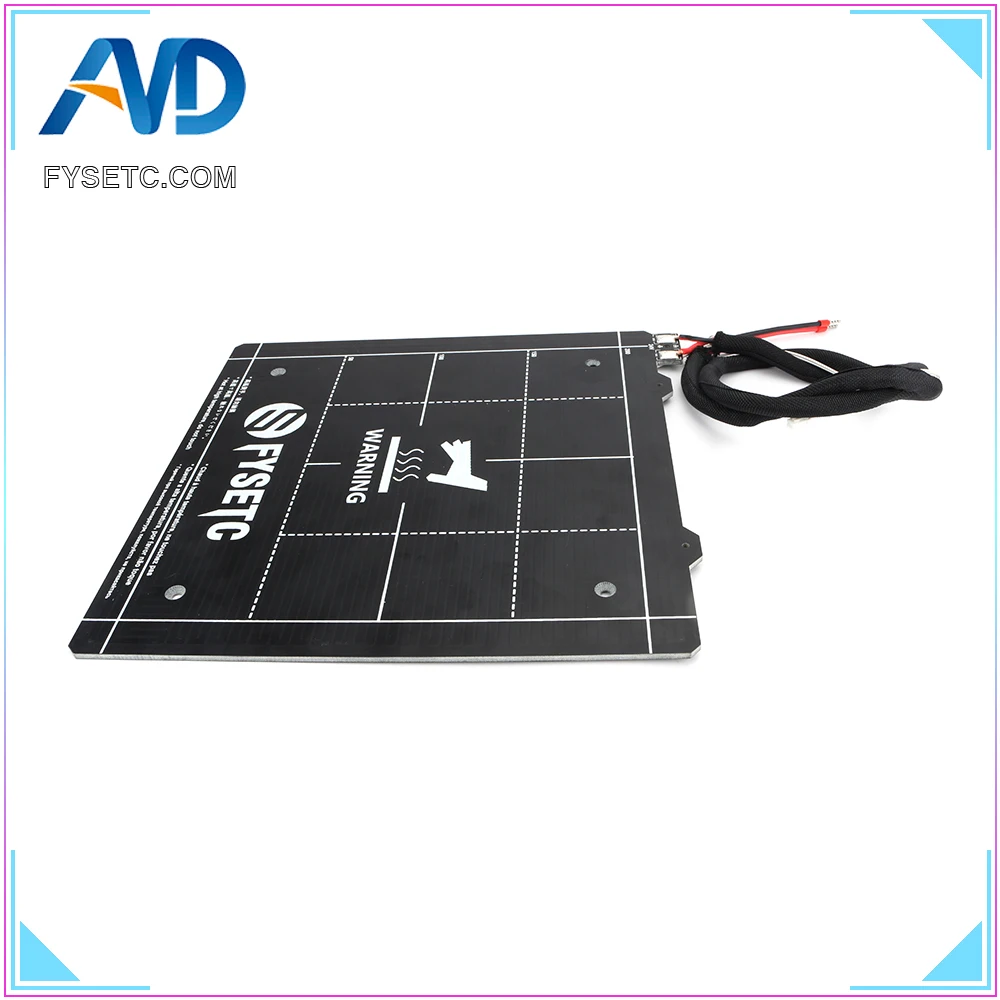 

3D Printer Parts 235x235mm Magnetic Heatbed 24V 3mm Thick Wiring Thermistor Kit With Magnet For ENDER-3 /3s Tevo Flash