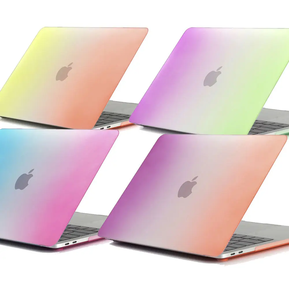 2017 жесткий чехол с радужным градиентом для новейшего Macbook Pro 13 дюймов сенсорной