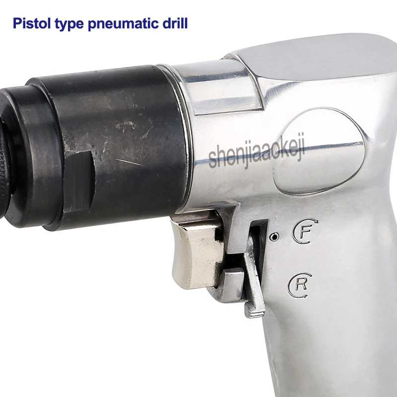 Pistol type reversing air drill Wind Pneumatic drilling machine for wood punching furniture assembly lathe ream 3/8&quot 10mm |