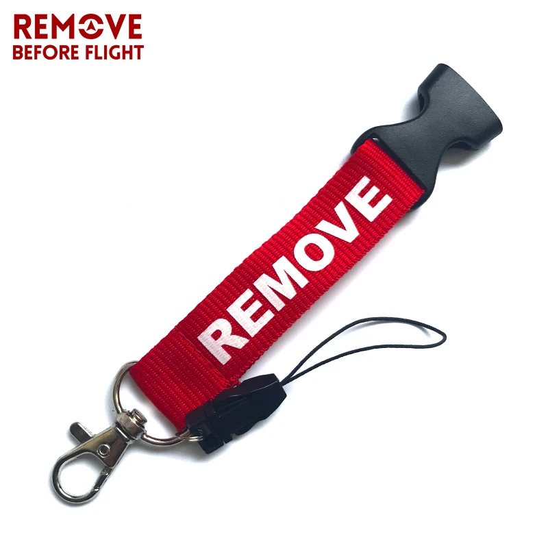 Шнурок для ключей с надписью Remove Before Flight веревка сделай сам бейдж карт брелок