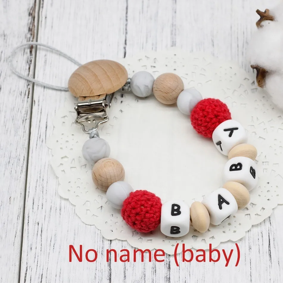 no name baby Новинка, сделай сам, силиконовая, персонализированная, с именем, Детская соска, зажимы, забавная соска, держатель с фиксатором, для детского душа, подарок, BPA, бесплатные игрушки - Цвет: no name baby