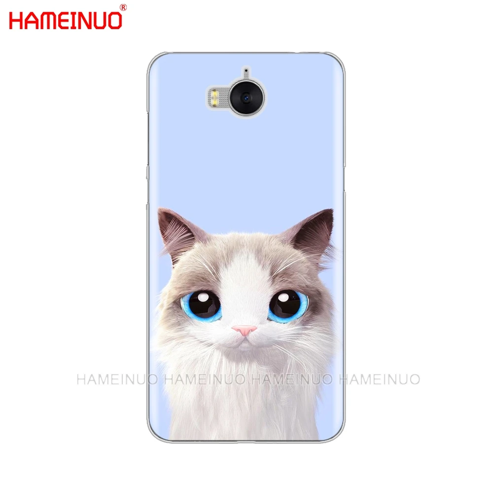 HAMEINUO милый чехол для сотового телефона с кошкой пейзажем животным huawei honor 3C 4X 4C 5C 5X