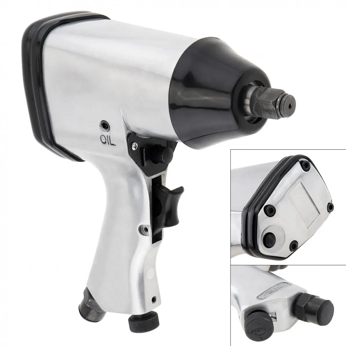 

Ручной пневматический ударный гайковерт TORO 340N.m 7000 об/мин, с квадратной головкой 1/2 дюйма и шестигранным ключом для обслуживания автомобиля