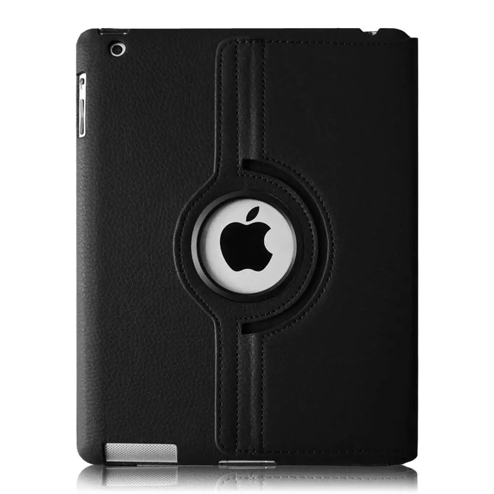 Вращающийся на 360 градусов Чехол-книжка из искусственной кожи для iPad 2 3 4