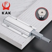 KAK 5pcs lot Aluminum Alloy Push Open Cabinet Catches Door Stops Magnetic Touch Stop Kitchen Invisible Cabinet Pulls Hardware