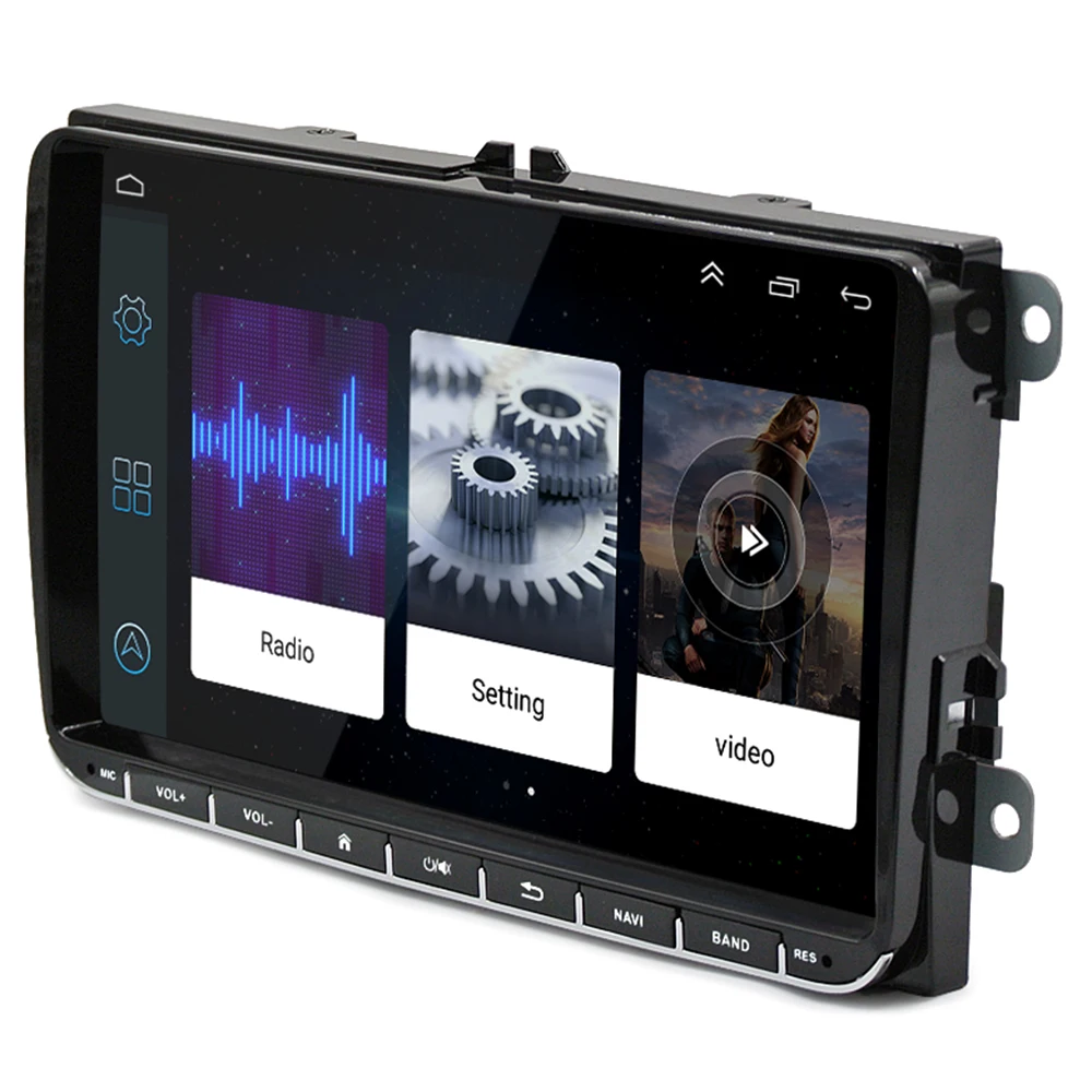 Универсальный 9 дюймов Автомобильный dvd плеер Радио Android 6 0 двойной Din сенсорный - Фото №1