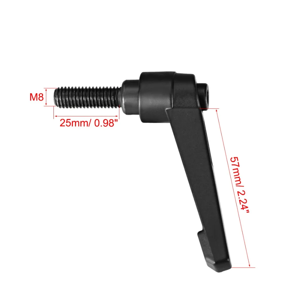 Uxcell 3 шт. M8x25mm Регулируемая кнопка трещотка Зажимная ручка штекер с резьбой