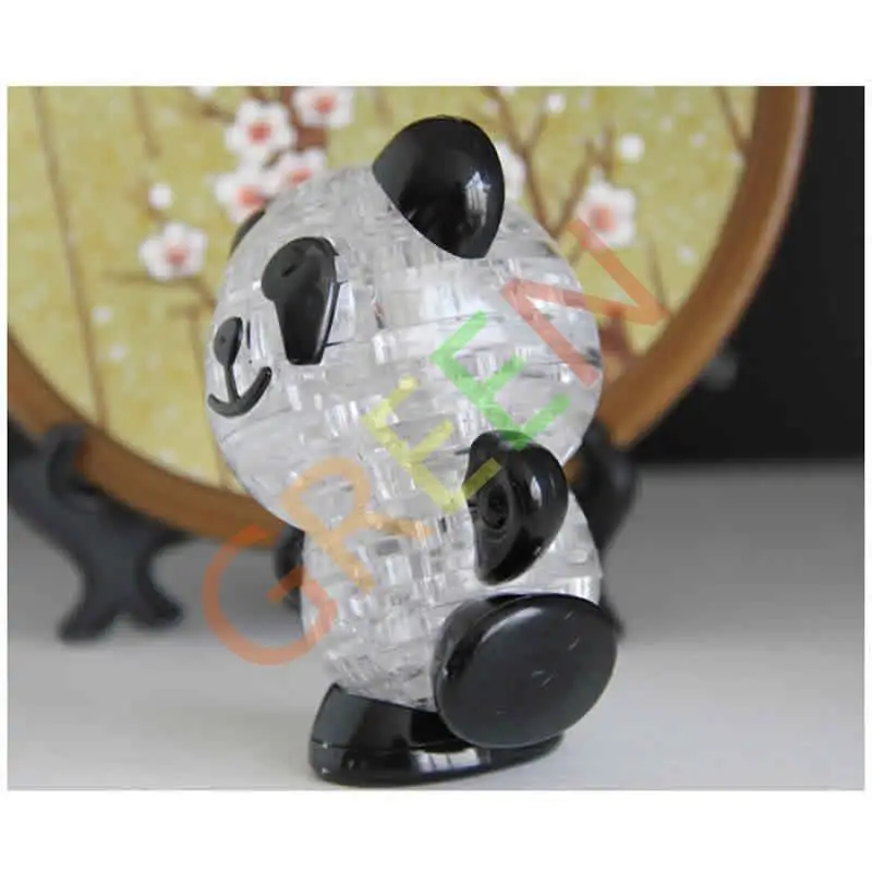 Table Decoration 3D Crystal Puzzle Jigsaw Model Diy Panda Intellectual Toy Gift Furnish Gadget | Игрушки и хобби