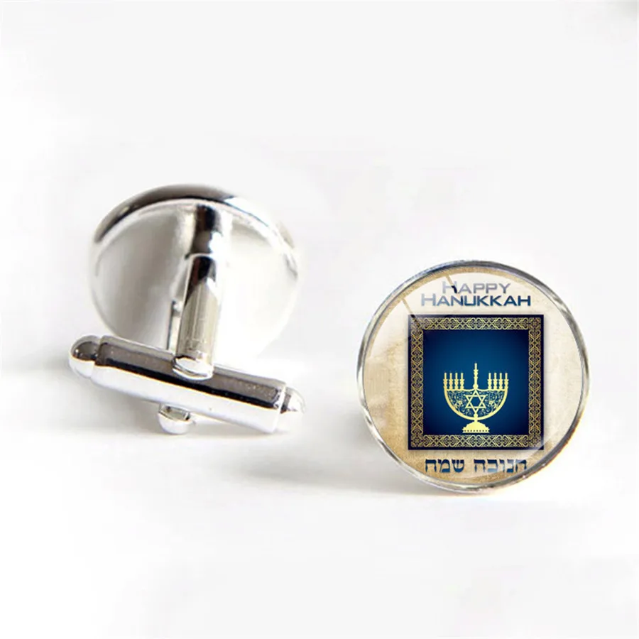 Запонки с Ханука дешевые Hanukkah пользовательские запонки еврейский знак ювелирные