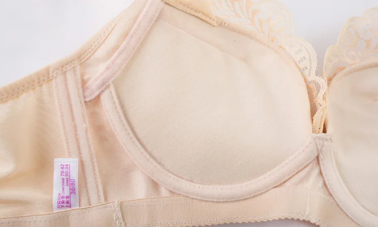 Элегантный Цветочный Собрать Регулируемый Сексуальный Кружевной Бюстгальтер