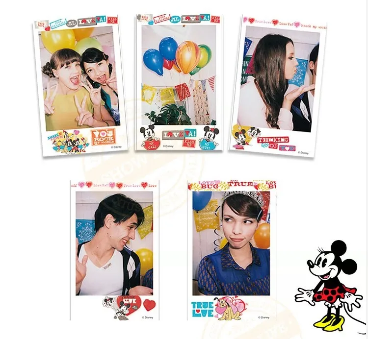 1 Pack Micky Instax Mini 8 7s 25 50s 55 Instant Photo Paper Film Polaroid For FujiFilm Camera (10 Sheets)|polaroid photo paper|polaroid pogo zink