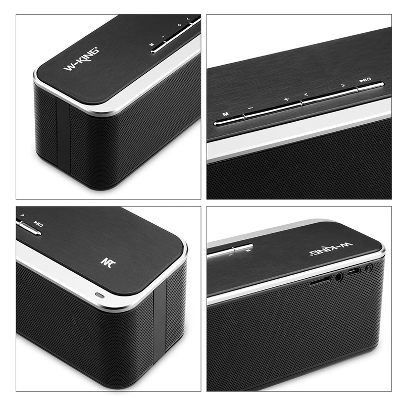 Ужин бас Bluetooth Динамик двойной драйвера Портативный Алюминий сплава кнопку