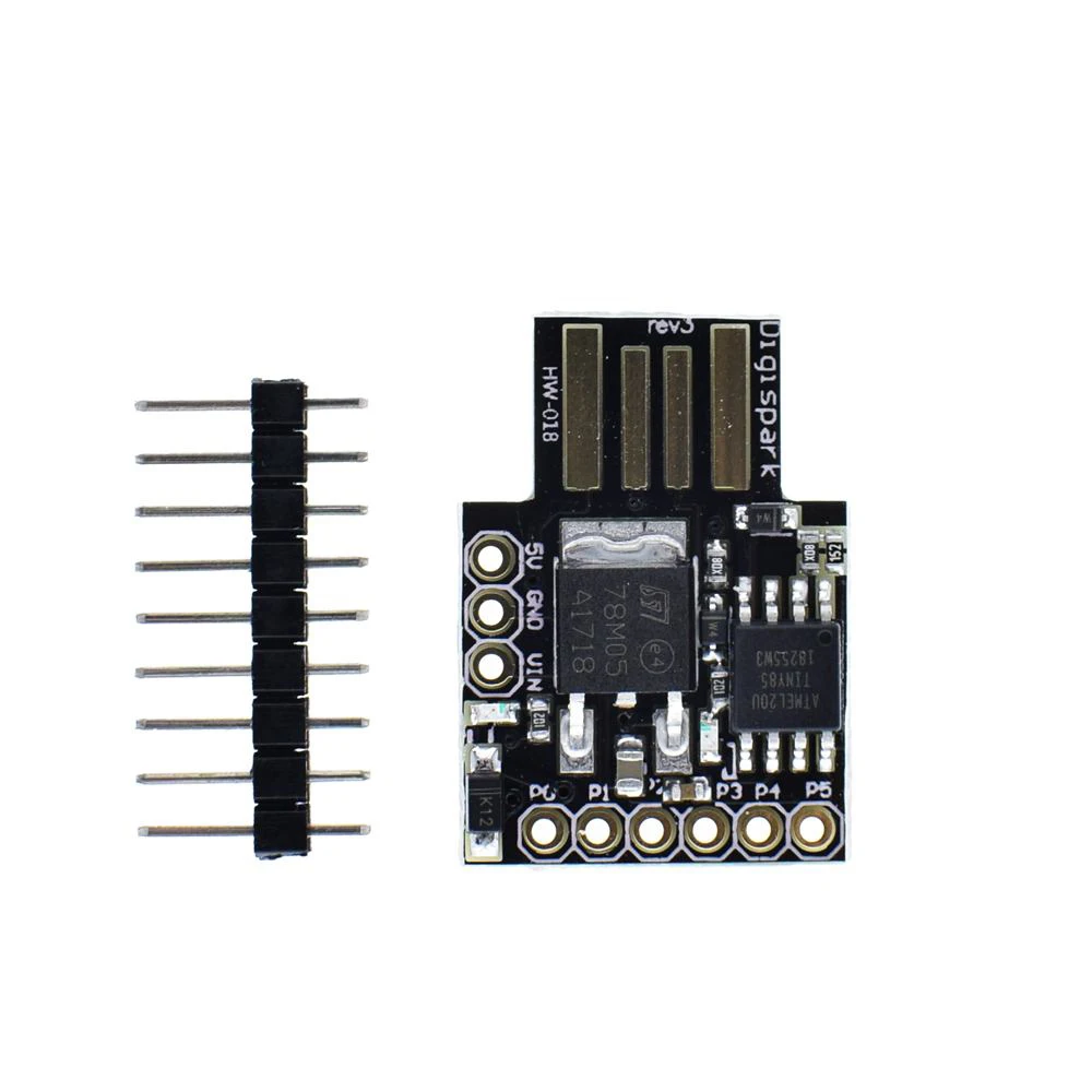 Плата разработки Digispark Kickstarter Micro ATTINY85 для Arduino IIC I2C USB 1 шт. синяя Черная|development board|usb