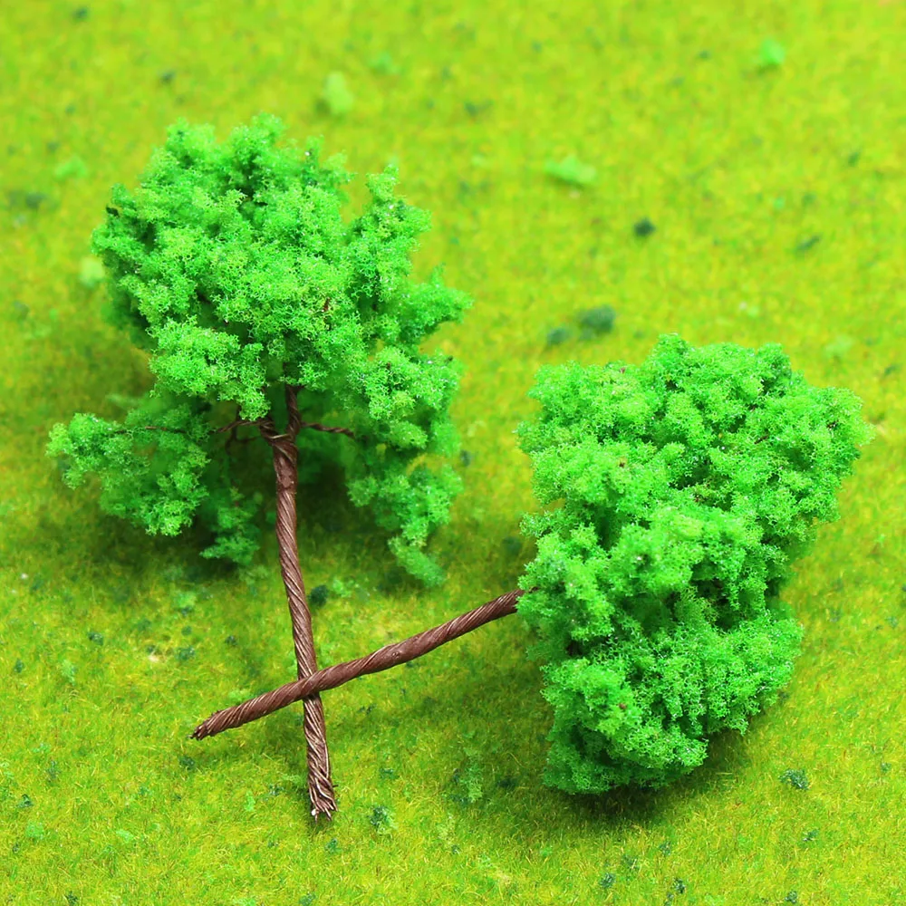 Для выведения токсинов 40 шт железной проволоки фигурки деревьев TT N 5 см модельные