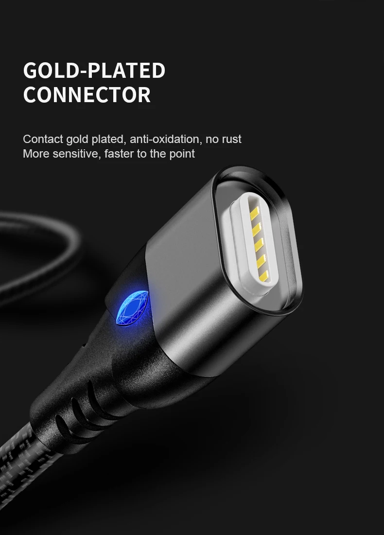 Tongyinhai Micro USB кабель Магнитный USB C Тип быстрой зарядки шнур для передачи данных для huawei 3A быстрое зарядное устройство магнитный разъем
