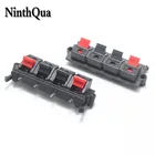 Внешний банановый разъем WP, 2 шт., 4-контактный усилитель динамика, зажим для проводов, аудиоразъем WP4-19, 4-полюсный светодиодный пружинный клеммный переключатель