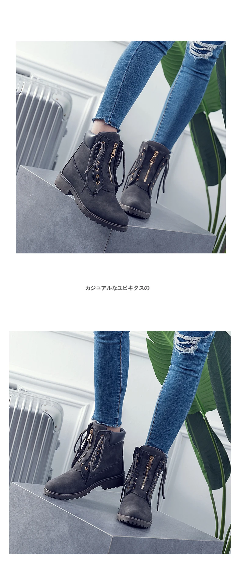 SFQSHUP/Новинка года; Зимние Модные женские ботильоны на шнуровке; botas femininas; Черные Ботинки martin в охотничьем стиле; женская обувь; размеры