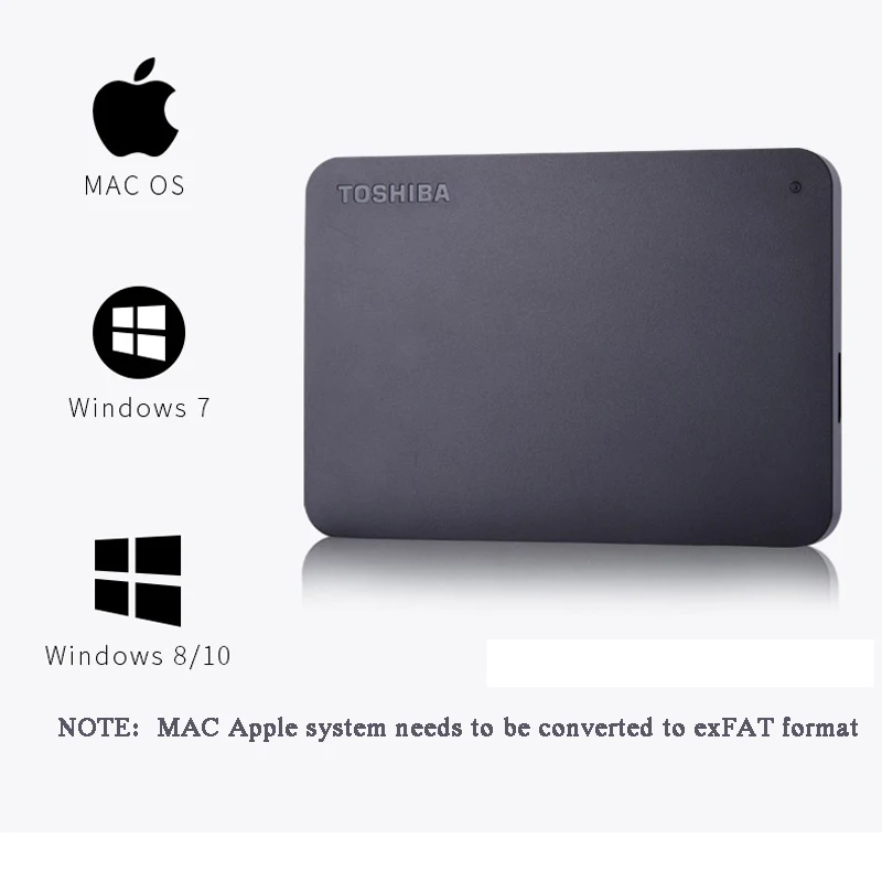 Внешний жесткий диск TOSHIBA 2 ТБ 1 HDD 5 &quotUSB 3 0 HD внешний Externo Disco для компьютера