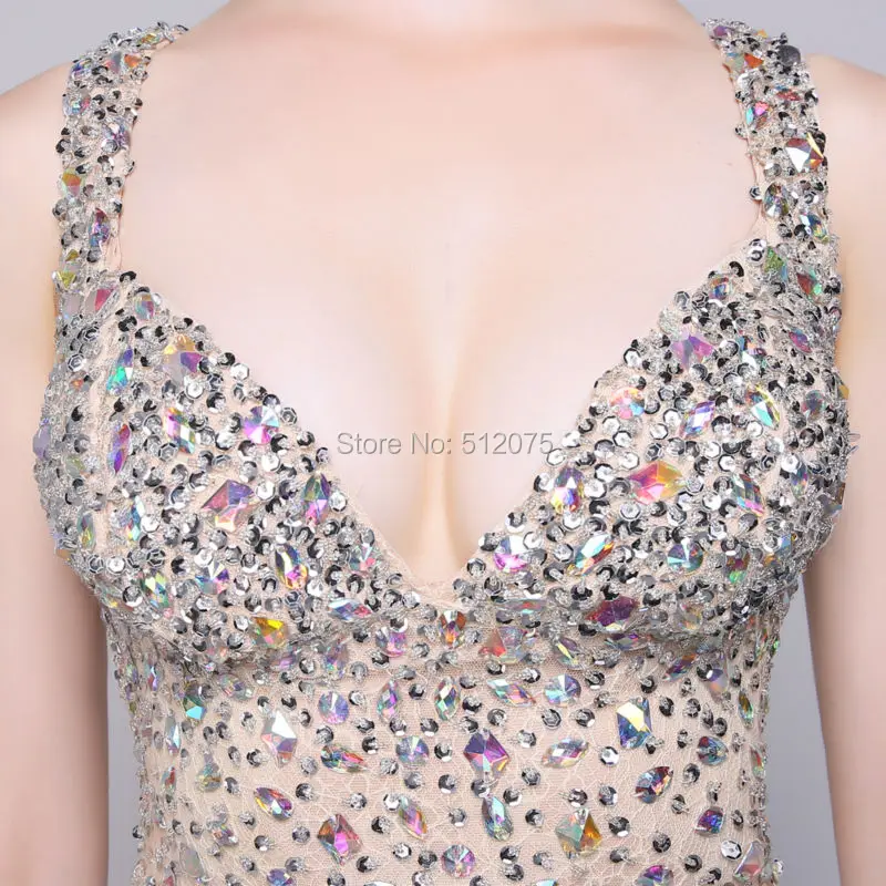 Настоящая фотография Vestido Longo Тюль V Средства ухода за кожей шеи Спагетти ремень