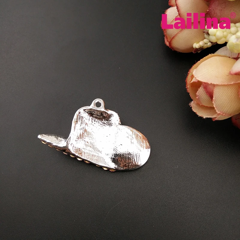 Шармы в виде милой розовой шляпы 50 шт./лот Женские Подвески с кристаллами и