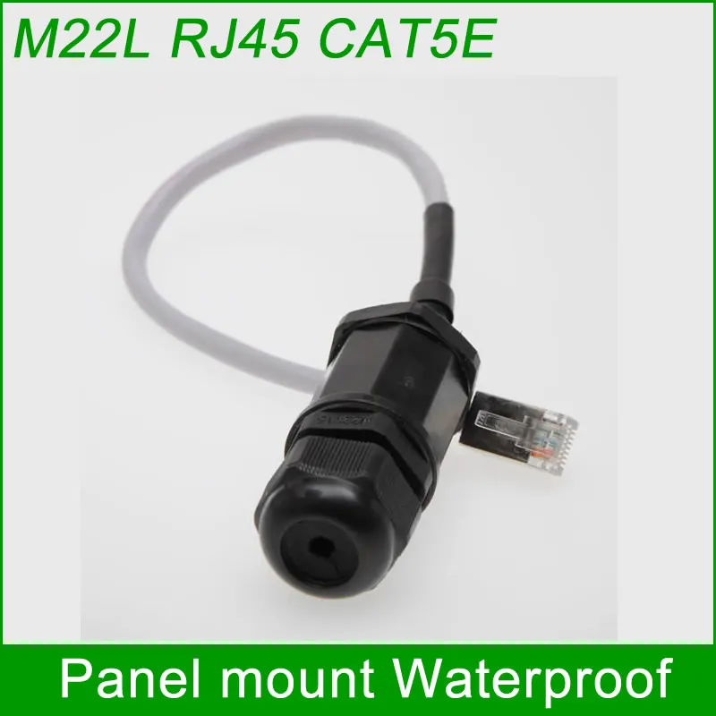 Защищенные разъемы надежные M22 Ethernet LAN RJ45 водонепроницаемый разъем гигабитная