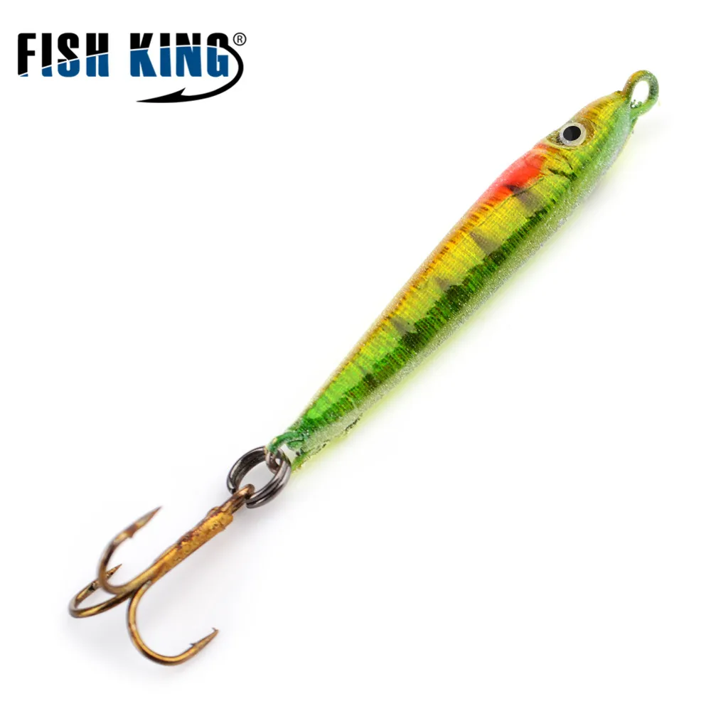 FISH KING искусственная приманка для подледной рыбалки с тройными искусственными